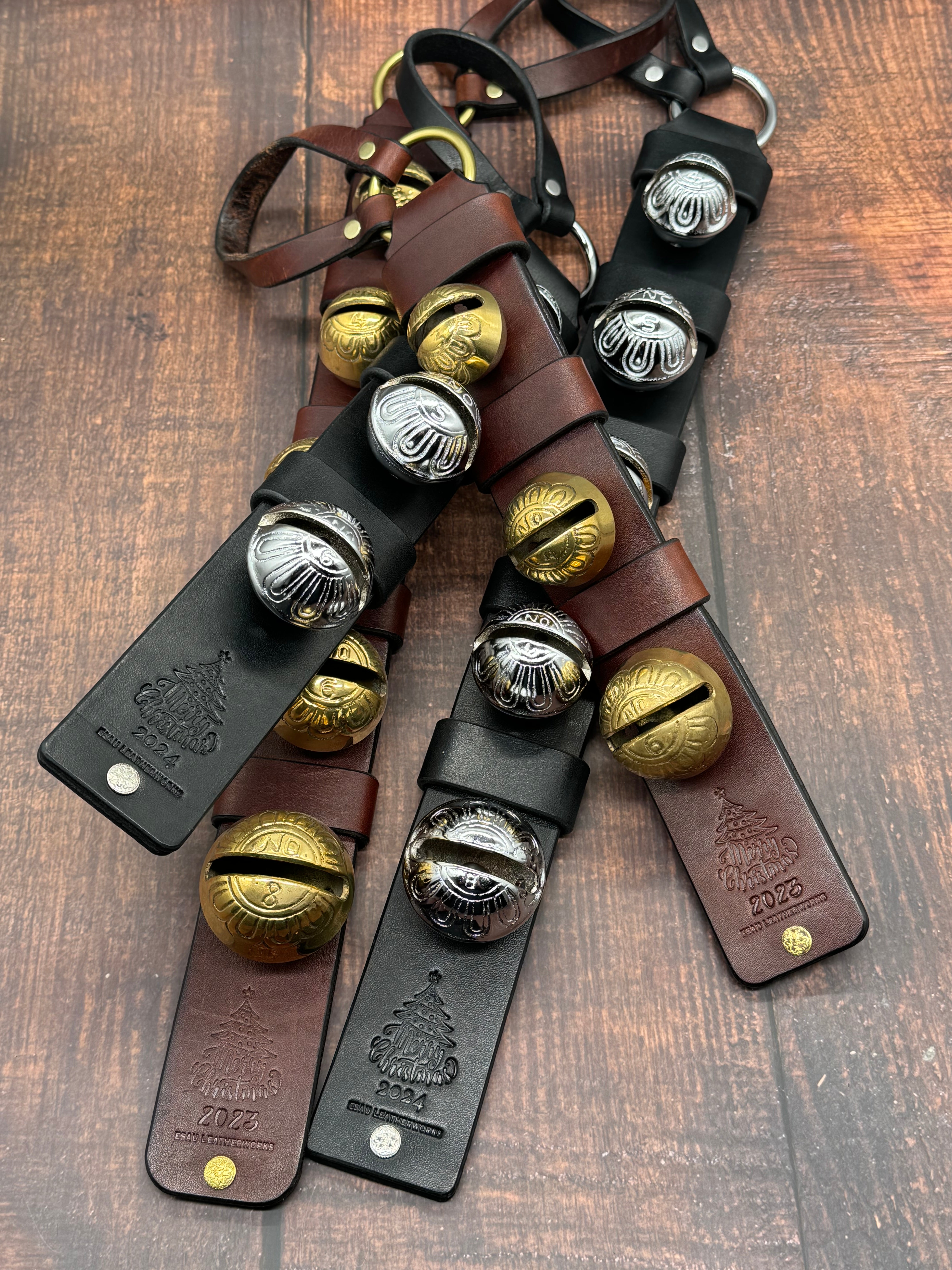 (5 Bell) Heirloom Sleigh Bell Door Hanger
